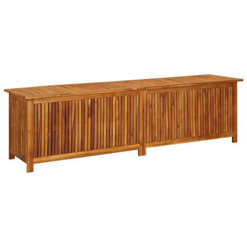Градинска кутия за съхранение 200x50x58 см акациево дърво масив