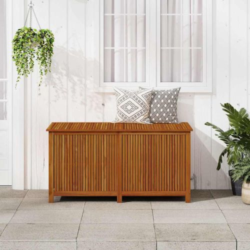 Градинска кутия за съхранение 150x80x75 см акациево дърво масив