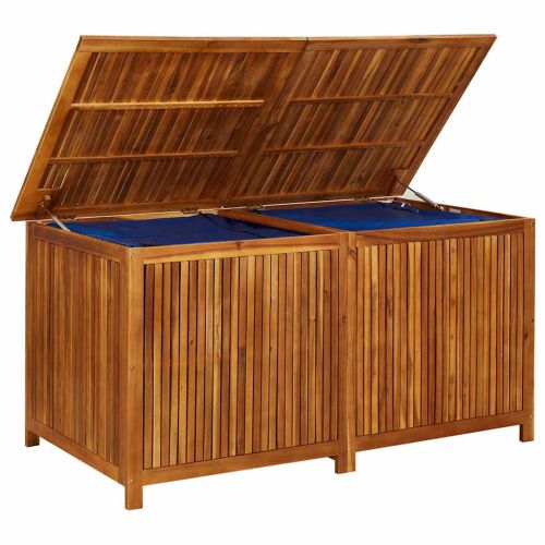 Градинска кутия за съхранение 150x80x75 см акациево дърво масив