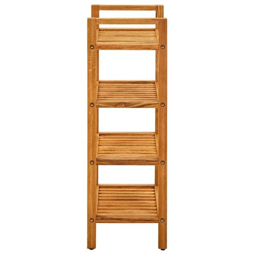 Поставка за обувки с 4 рафта, 50x27x80 см, дъбов масив