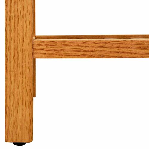 Поставка за обувки с 5 рафта, 50x27x100 см, дъбов масив