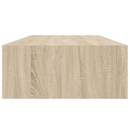 Стенни рафтове с чекмеджета, 2 бр, дъб, 60x23,5x10 см, МДФ