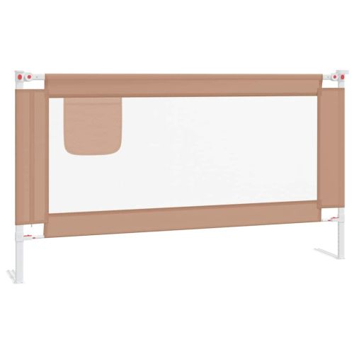 Ограничител за бебешко легло, таупе, 150x25 см, плат