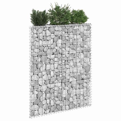 Габион повдигната леха трапец поцинкована стомана 100x20x100 см