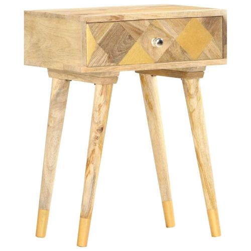 Нощно шкафче, 43x30x58 см, мангово дърво масив