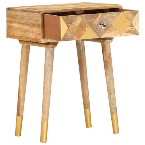 Нощно шкафче, 43x30x58 см, мангово дърво масив