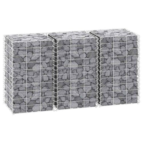 Габиони повдигнати лехи, 3 бр, 30x30x50 см, желязо