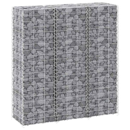 Габиони повдигнати лехи, 3 бр, 30x30x100 см, желязо