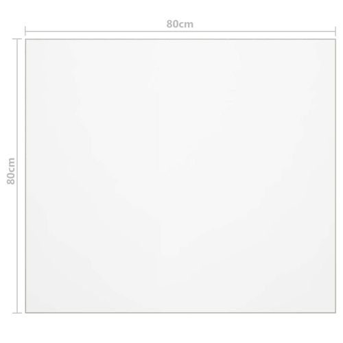 Протектор за маса, прозрачен, 80x80 см, 1,6 мм, PVC