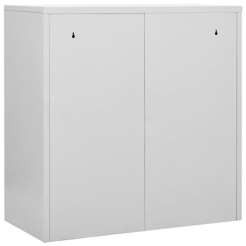 Заключващи шкафове 5 бр светлосиво/зелено 90x45x92,5 см стомана