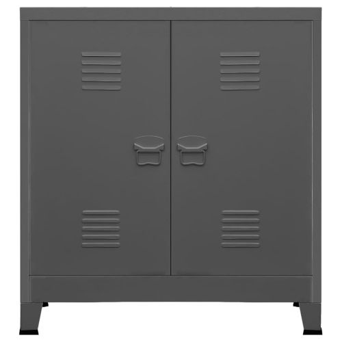 Индустриален скрин за съхранение антрацит 90x40x100 cм стомана