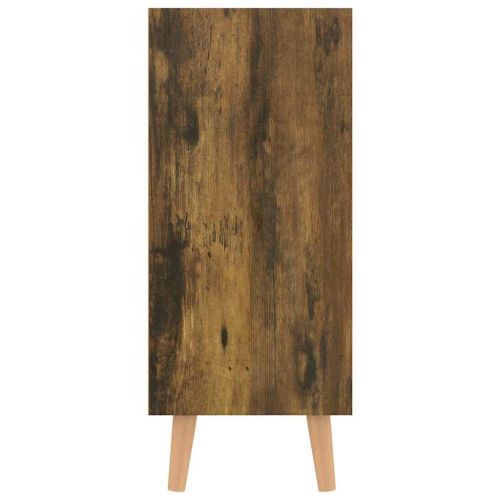 Сайдборд, опушен дъб, 90x30x72 см, инженерно дърво