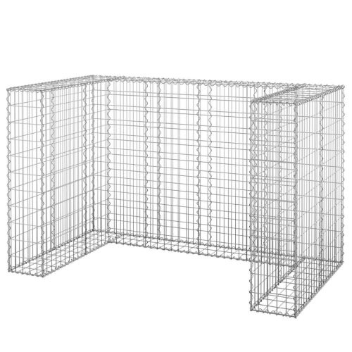 Габионна стена за контейнери поцинкована стомана 180x100x110 см