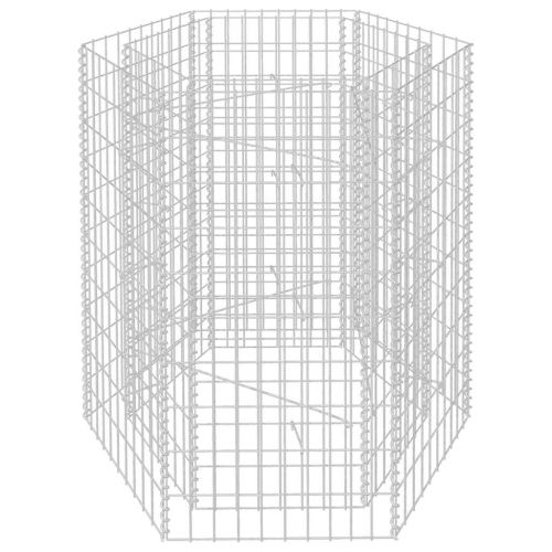 Хексагонален габион повдигната леха, 100x90x100 cм