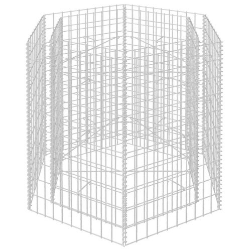Хексагонален габион повдигната леха, 100x90x100 cм