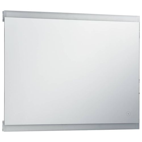 Стенно LED огледало за баня с тъч сензор 80x60 см