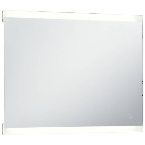 Стенно LED огледало за баня с тъч сензор 80x60 см