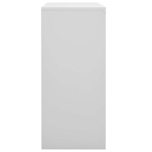 Офис шкаф с плъзгаща се врата, светлосив, 90x40x90 см, стомана