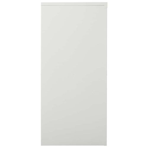 Шкаф с плъзгаща врата, светлосив, 90x40x90 см, стомана