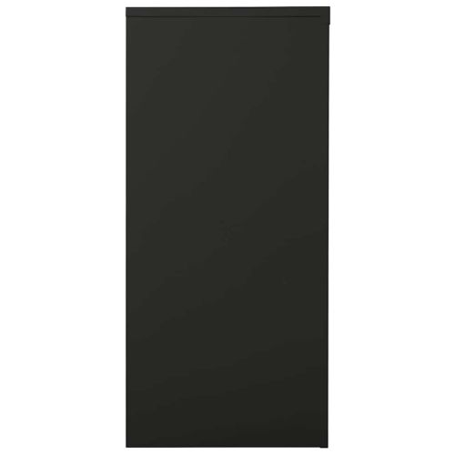 Шкаф с плъзгаща врата, антрацит, 90x40x90 см, стомана