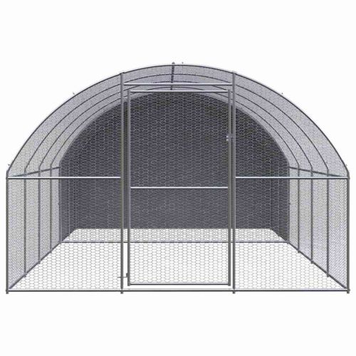 Птичарник на открито, 3x4x2 м, поцинкована стомана