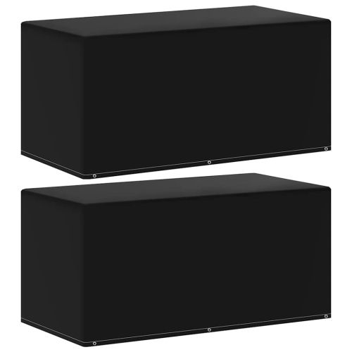 Покривала за градински мебели 2 бр 6 капси 160x80x75 см