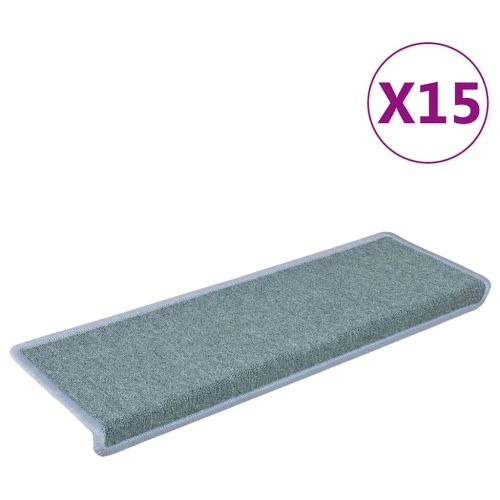 Изтривалки за стълби 15 бр. 65x21x4 см, морскосин, правоъгълен кант