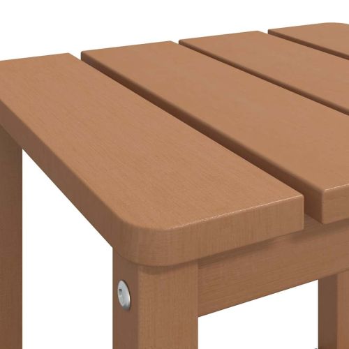 Градинска маса Adirondack, кафява, 38x38x46 см, HDPE