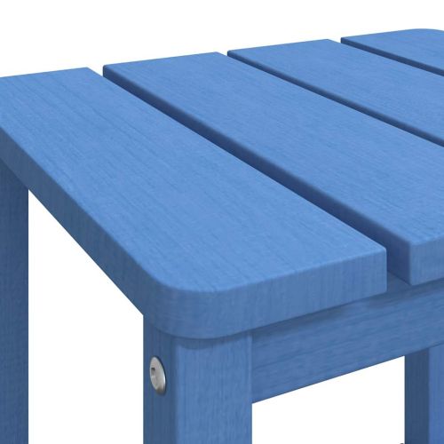 Градинска маса Adirondack, аква синьо, 38x38x46 см, HDPE