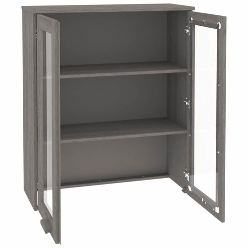 Надстройка за шкаф HAMAR светлосива 85x35x100 см бор масив