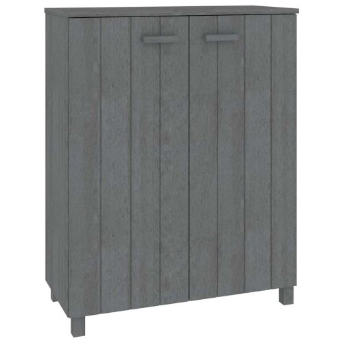 Шкаф за обувки HAMAR, тъмносив, 85x40x108 см, бор масив