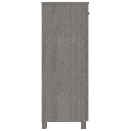 Шкаф за обувки HAMAR светлосив 85x40x108 см бор масив
