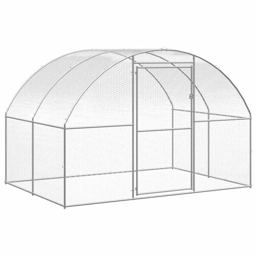 Птичарник на открито, 3x24x2 м, поцинкована стомана