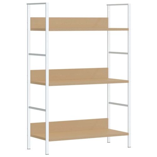 Библиотека с 3 рафта, дъб, 60x27,6x90,5 см, инженерно дърво