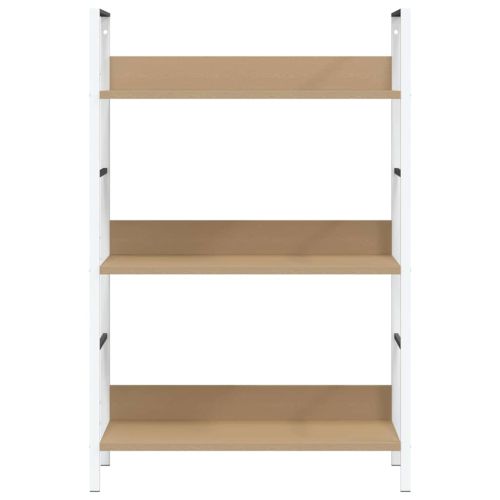 Библиотека с 3 рафта, дъб, 60x27,6x90,5 см, инженерно дърво