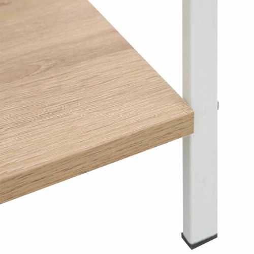 Библиотека с 3 рафта, дъб, 60x27,6x90,5 см, инженерно дърво