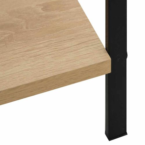 Библиотека с 5 рафта, дъб, 60x27,6x158,5 см, инженерно дърво