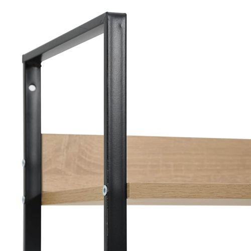 Библиотека с 5 рафта, дъб, 60x27,6x158,5 см, инженерно дърво