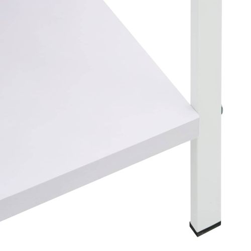 Библиотека с 5 рафта, бяла, 60x27,6x158,5 см, инженерно дърво