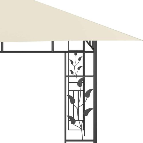 Шатра с комарник и LED стринг, 4x3x2,73 м, 180 г/м², кремава