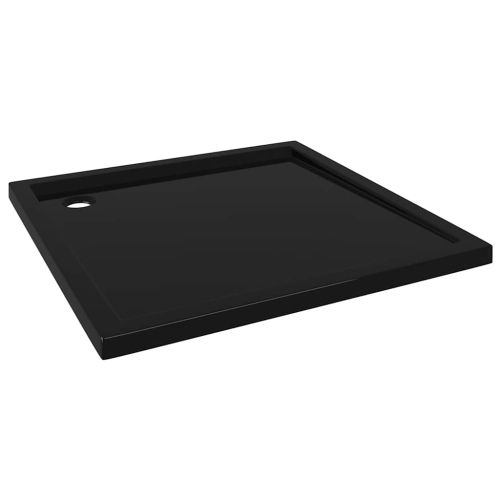 Квадратно ABS душ корито, черно, 80x80 см