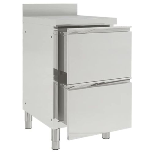 Търговски кухненски шкаф с 2 чекмеджета 50x60x96 см