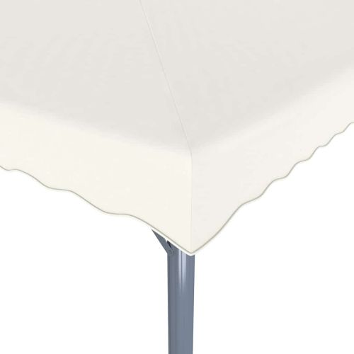 Шатра с LED светещи стрингове, 400x300 см, кремава, алуминий