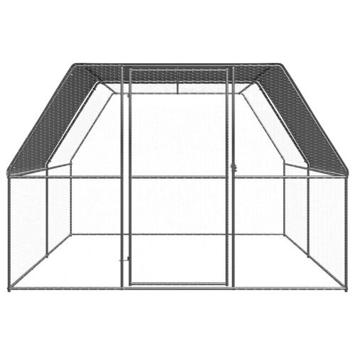 Птичарник на открито, 3x4x2 м, поцинкована стомана