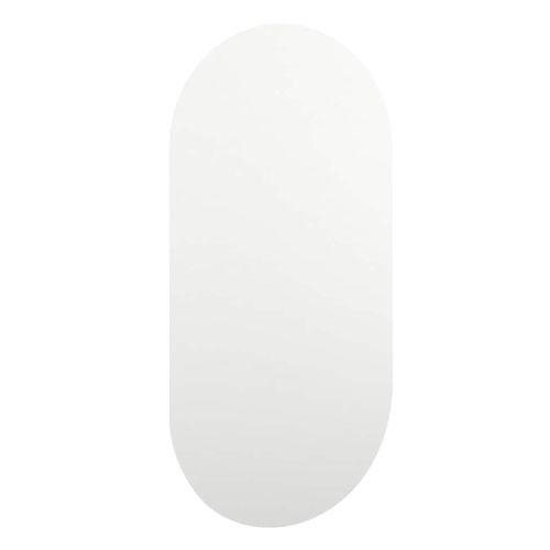 Огледало с LED лампи, 80x40 см, стъкло, овално
