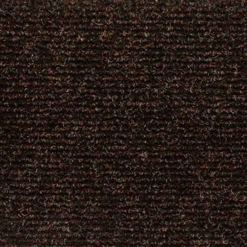 Изтривалки за стълби, самозалепващи се, 15 бр., 76x20 см, кафяви, правоъгълни