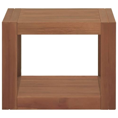 Стенен шкаф за баня, 45x45x35 см, тиково дърво масив