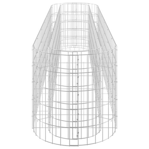 Габион повдигната леха, поцинковано желязо, 260x50x50 cм