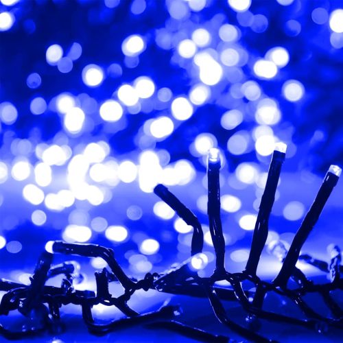 LED клъстърен стринг с 1000 LED синьо PVC
