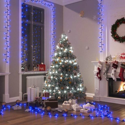 Компактен LED стринг с 1000 LED синьо 25 м PVC